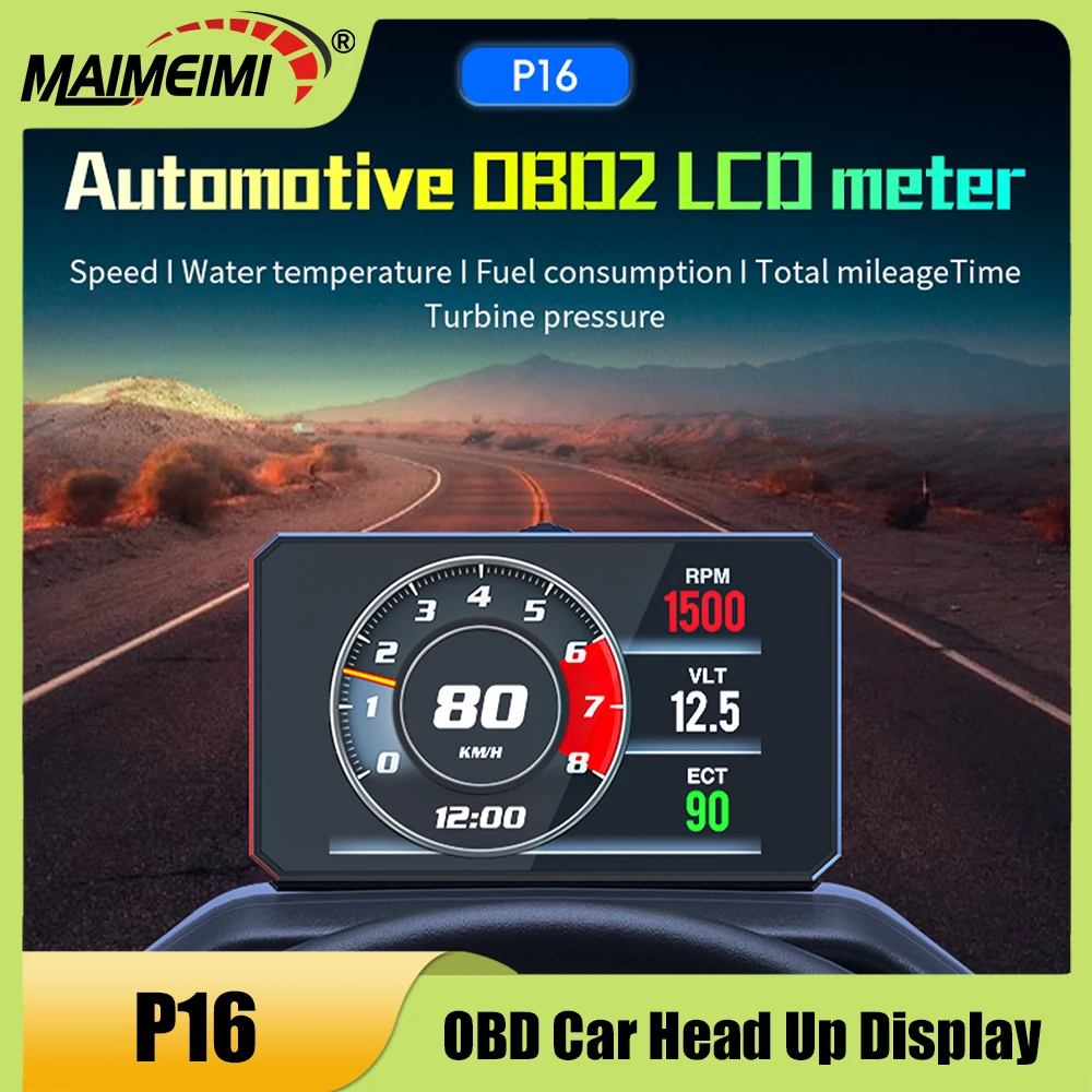P16 Car Hud OBD2 He…