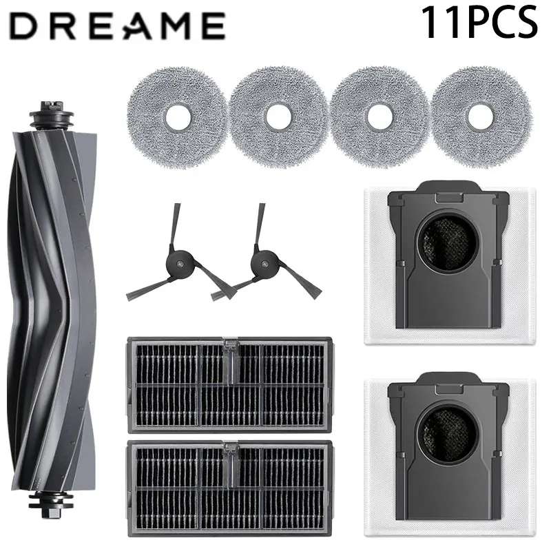 Dreame X40 Ultra / X40 Pro Robotstofzuiger Reserveonderdelen Hoofdzijborstels Dweildoeken HEPA-filters Stofzakken Accessoires