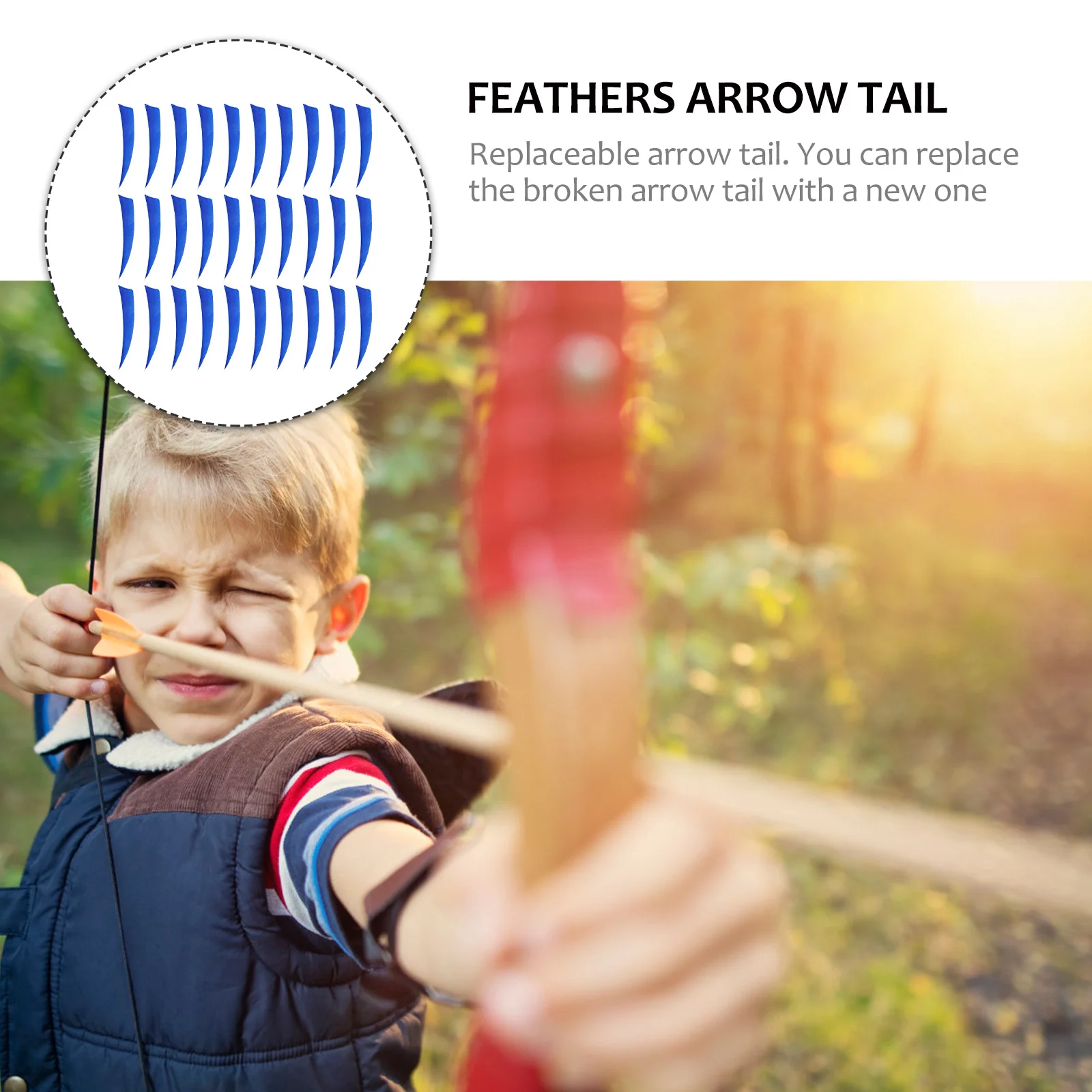 

30Pcs Universal Turkey Arrow Tail Archery Accessory Lightweight Durable Accurate Arrow Flight Archery Tail
