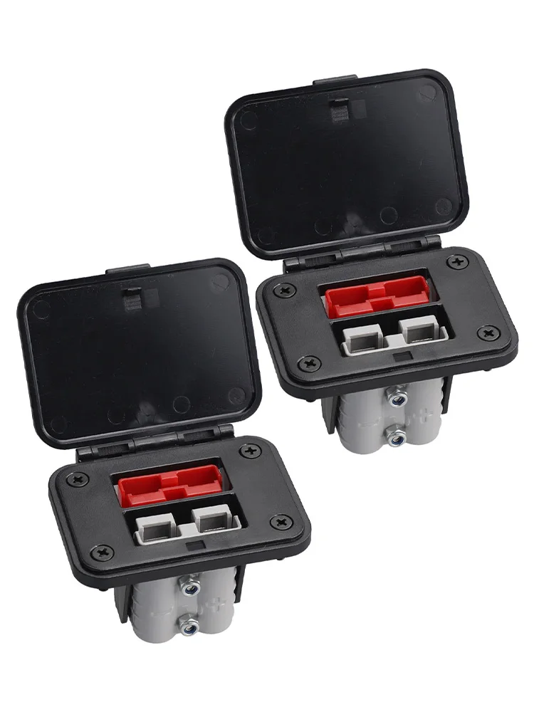 600V Panel Dual Flush Mount Bracket Black red gray Installation For Electric Vehicles Adapter Copper Silver Contacts