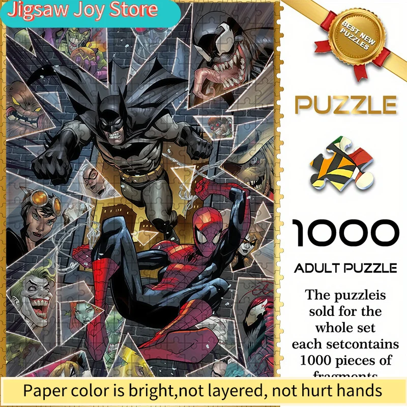 

Бесшовные пазлы на тему Marvel Z12.8-49 с изображением сцен с Человеком-пауком и другими персонажами - прочные, толстые пазлы, размер G.