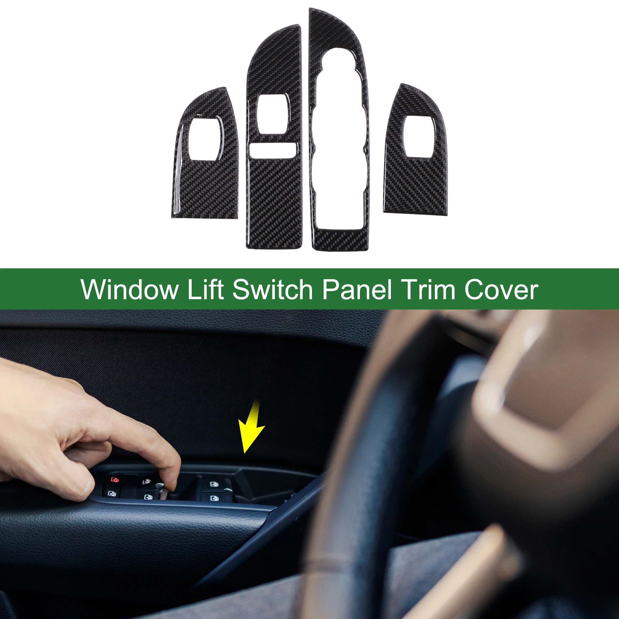 

UXCELL 1 комплект, накладка панели переключателя подъема окна для Chevrolet Tahoe 2007-2014, черный