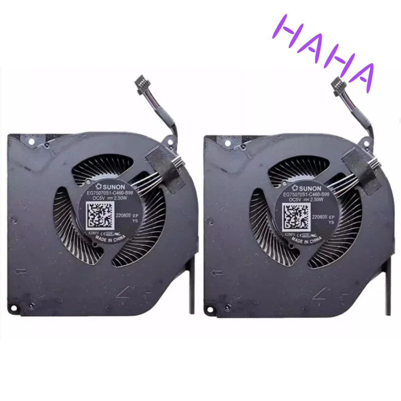 Laptop Cooling Fan for MECHREVO X8TI-Plus 7E X3 MACHENIKE T90 PLUS CPU Cooler Radiator GK7CN6S THER7GK7C6 EG75070S1-C460-S99 1cm