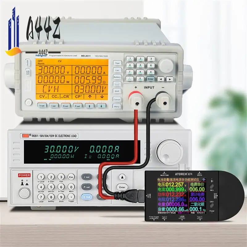 

A44Z-ATORCH UD24 USB-тестер Type-C 2,4-дюймовый цифровой вольтметр Амперметр Power Bank Вольт PD Триггер Электрический счетчик