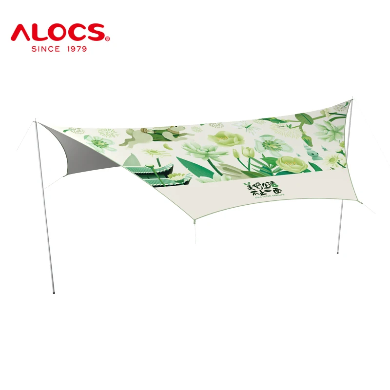 ALOCS OT-188 Outdoor Waterproof Camping Hexagonal Velarium Hiking Picnic Sunshade  Canopy Awning Travel