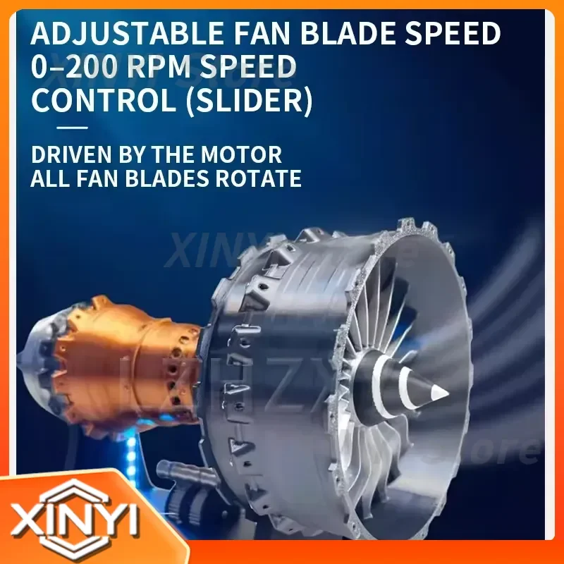 A380/TR900 Turbofan Engine Model for Aircraft Engine Display and DIY Model Kit 1:25 Scale