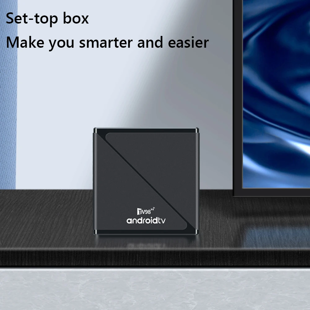 2.4G&5G Dual WiFi BT5.0 Video Set Top TV Box Allwinner H313 رباعي النواة Android 14 جهاز تحكم عن بعد صوتي رقمي HD 8K 4K