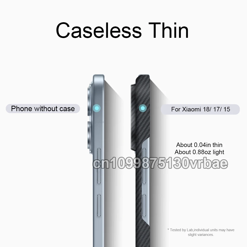 Do Xiaomi 17/Xiaomi 15: etui z włókna aramidowego Kevlar 600D, cienkie, twarde, z magnetycznym zamknięciem, czarne, smukłe, lekkie, czerwone. — zdjęcie produktu 2