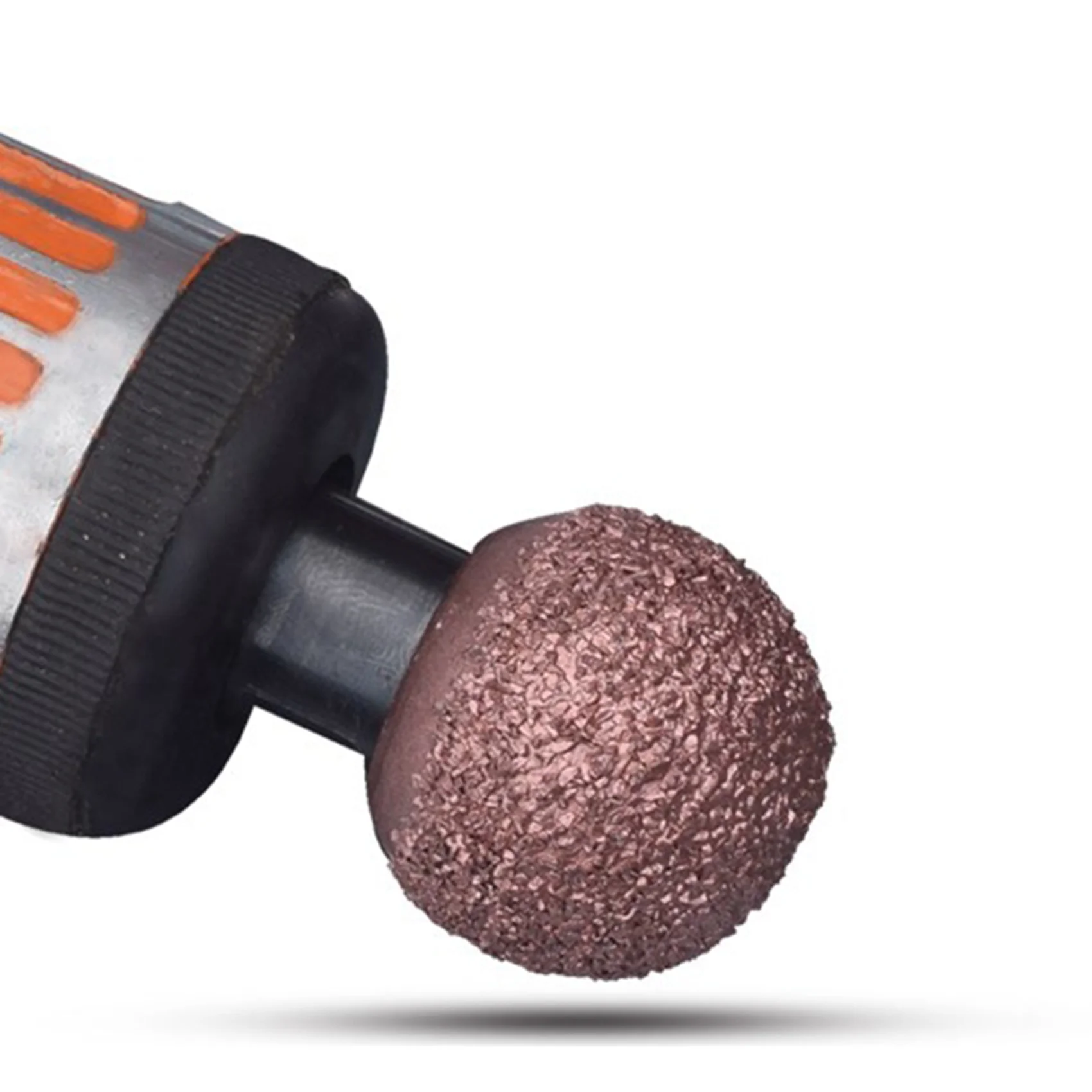 

ABBY-2X Car Tire Repair Grinding Head Coarse Grit Buffing Wheel With Linking Rod Tire Repair Tools 22Mm Ball With Round Rod