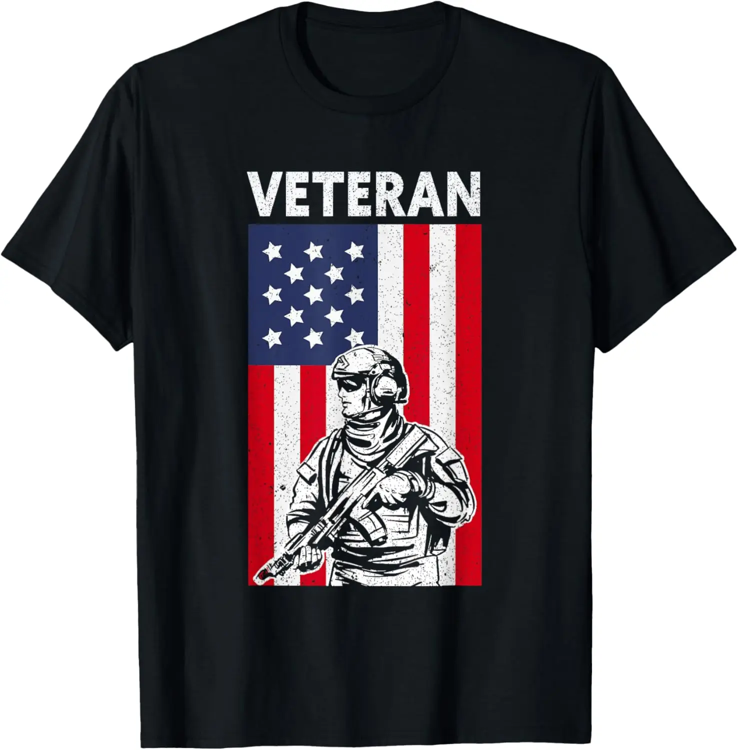 Veteran | USA Flag Proud American Veteran T-Shirt