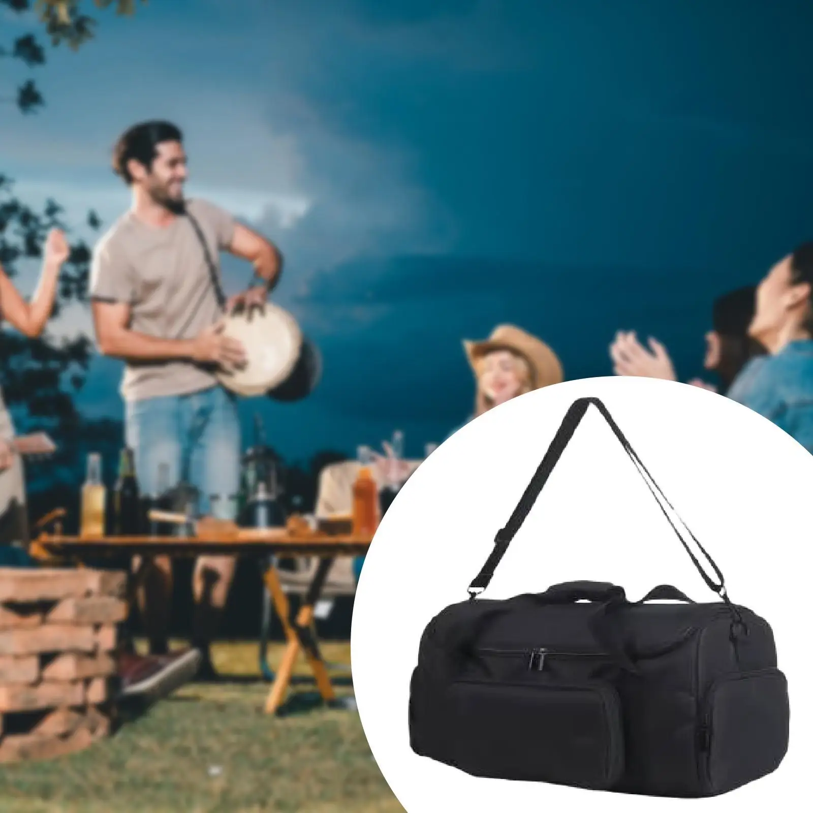 

Portable Storage Bag for BT Speaker Protection Case Accessories Outdoor with Adjustable Shoulder Strap for Partybox on The Goes