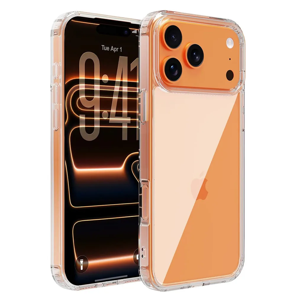 Shockproof Phone Case For iPhone 17 Air 17e 16 16e 15 14 13 12 11 Pro Max Plus Hybrid Hard Clear Back Cover Silicone Soft Shell