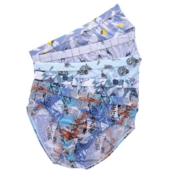5pcs/set Men Boxer Ventil Mens Underwears Breathable Sexy Male Boxer Shorts Fashion Ice Silk Underwear New Style Men's Boxers