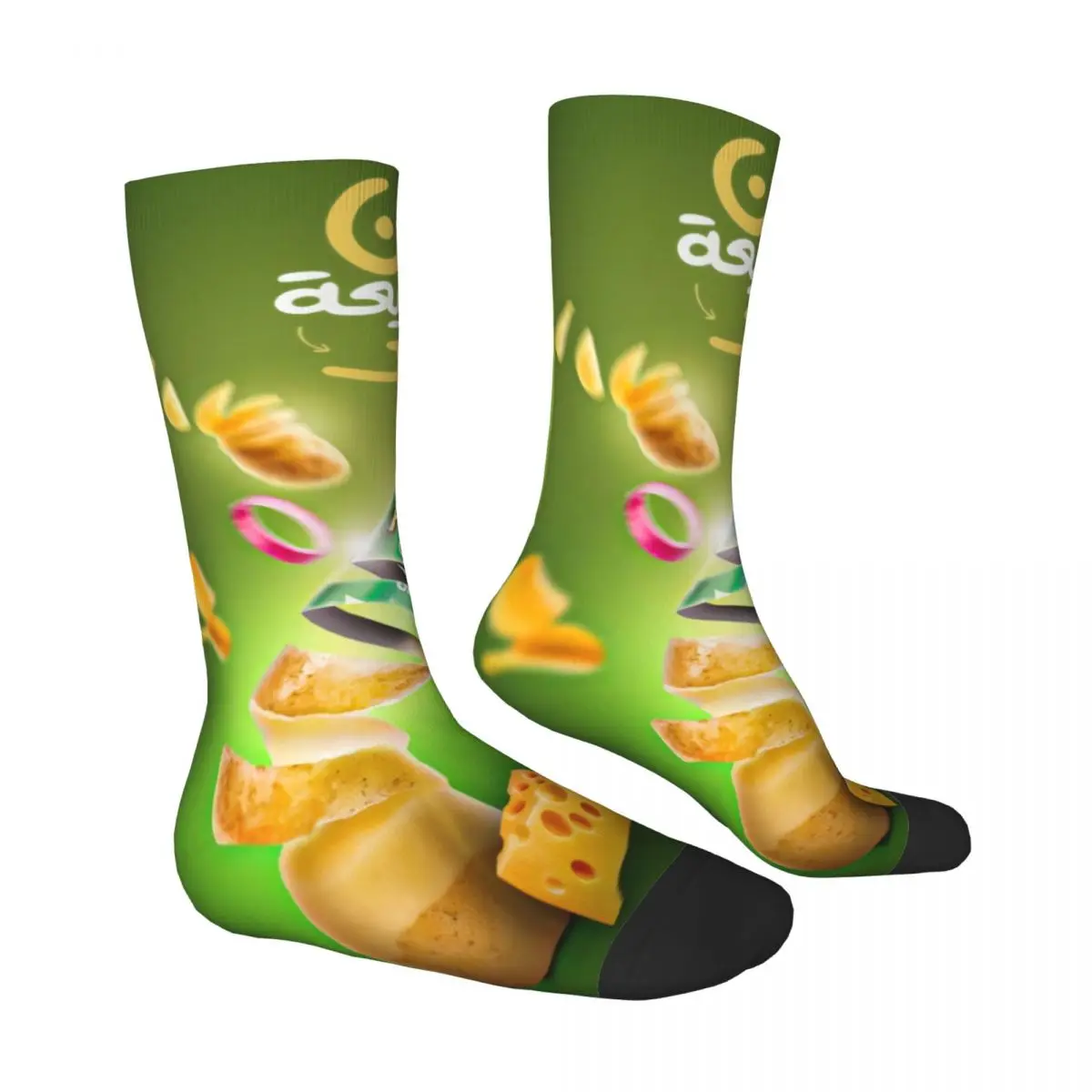 P-Pringles Potato Chips Stockings Graphic Casual Socks Winter Non Slip Socks Couple Climbing Soft Breathable Socks