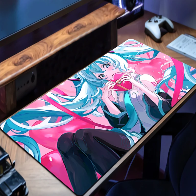 

Desk Mat Carpet Desk Accessories Laptop H-hatsune Miku Gamer Mausepad Mouse Pad Mousepad Office Tables Mouse Mats Keyboard Pad