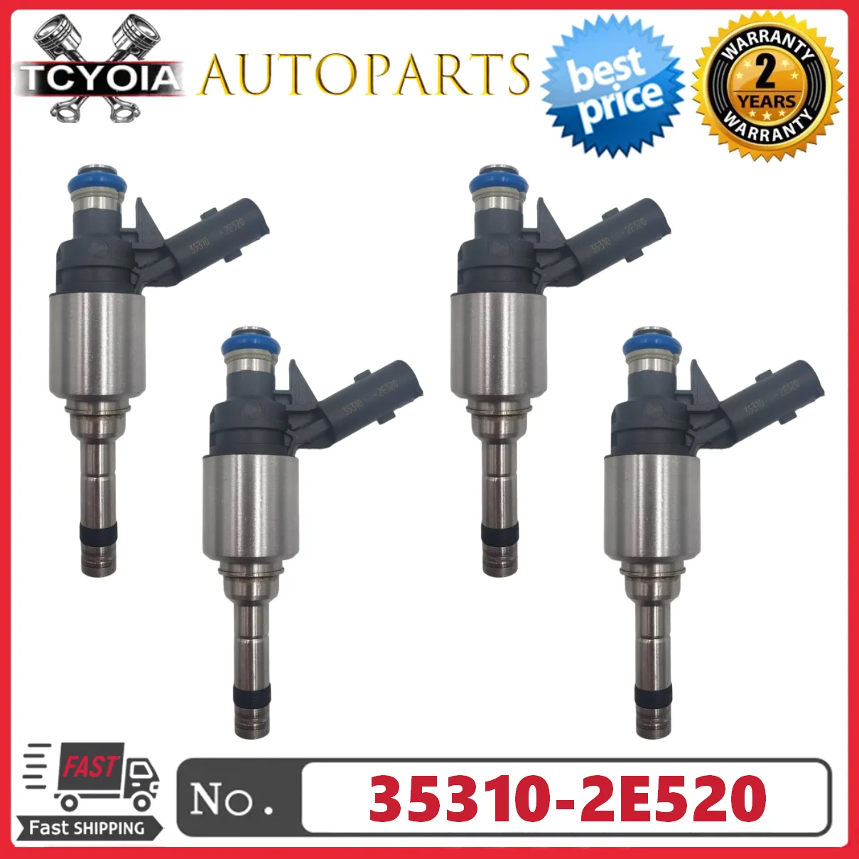 4pcs/lot Fuel Injectors 35310-2E520 0261500335 For 2014-2016 Kia Forte Soul Hyundai Elantra Tucson 2.0L L4