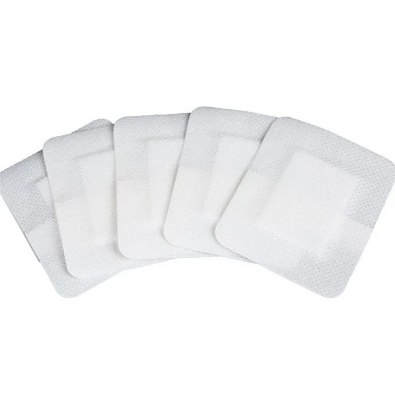 

10 шт. дышащих марлевых подушечек с мягким нетканым покрытием, самоклеящиеся повязки для ран с эластичной лентой для использования на открытом воздухе