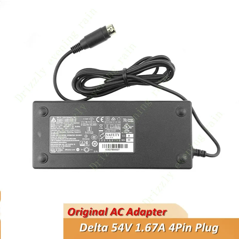 Original 54V 1.67A 90W 4PIN DELTA ADP-90DR B AC Adapter For CISCO SG350-10P SG250-10P SF352-08P GS1900-10HP Power Supply Charger