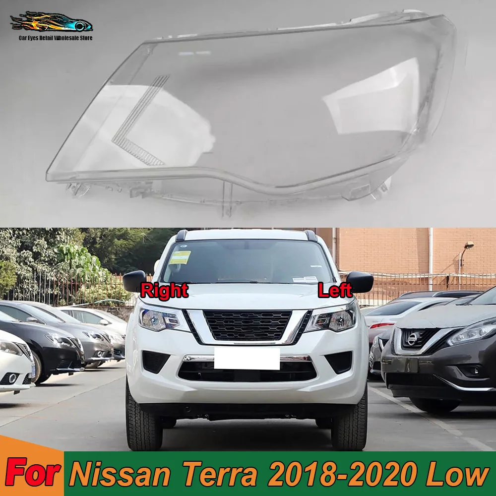 

Front Glass Lens Lamp Shade Shell Car Front Headlight Lens Cover Front Headlight Shell Glass Len 2018-2020 For Nissan Terra Low