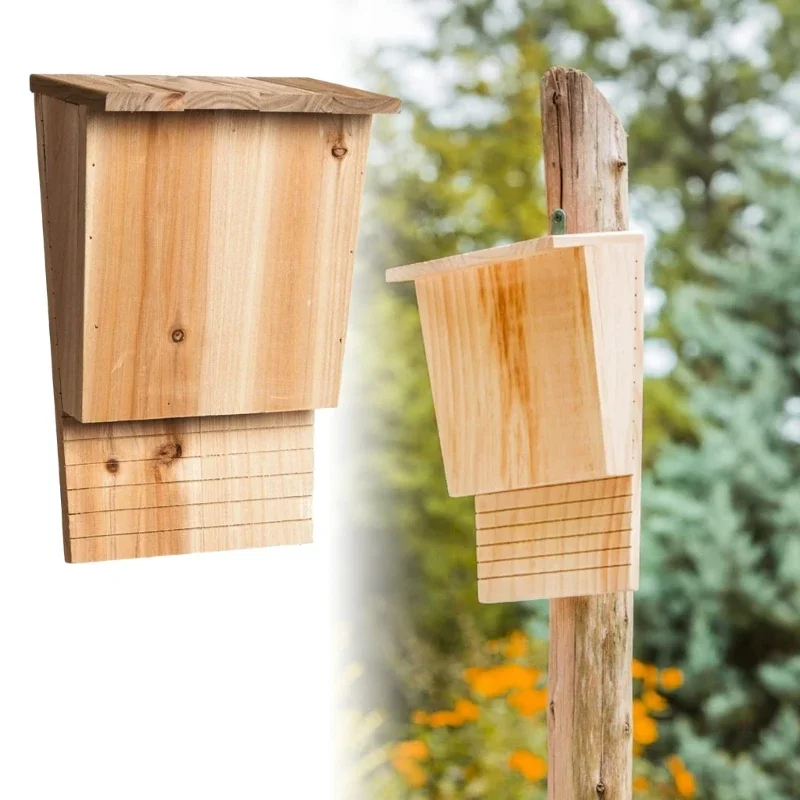 

Bat Box Classical Single Chamber Bat House Outside Bat Box for Outdoors Durable and Easy to Install