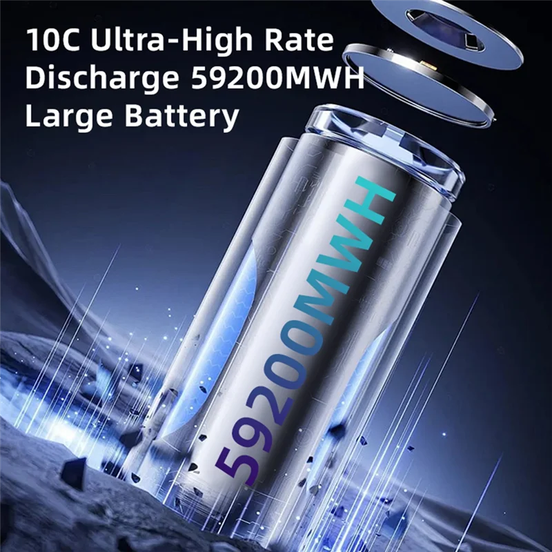 -ESTR Mini X64 منفاخ توربو مروحة نفاثة محرك بدون فرشاة قوي 20 وات شحن سريع سرعة الرياح 240 كم/ساعة مروحة نفخ القناة المحمولة