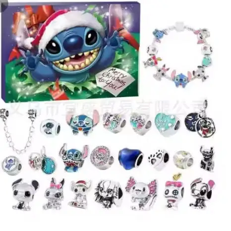 2026 ** مغامرة التقويم غرزة عروسة كارتون عيد الميلاد جو الهدايا الزخرفية السنة الجديدة 24 يوما العد التنازلي مفاجأة صندوق أعمى #2