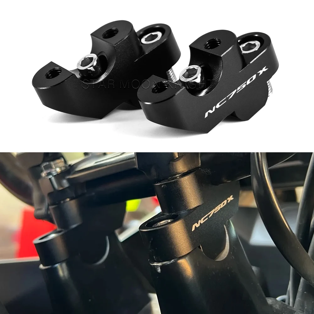 Aluminum Alloy Motorcycle Handlebar Riser For Yamaha NC 750 X NC750X (2016-2021), NC700X (2012-2013) Handlebar Riser Clamp Kit