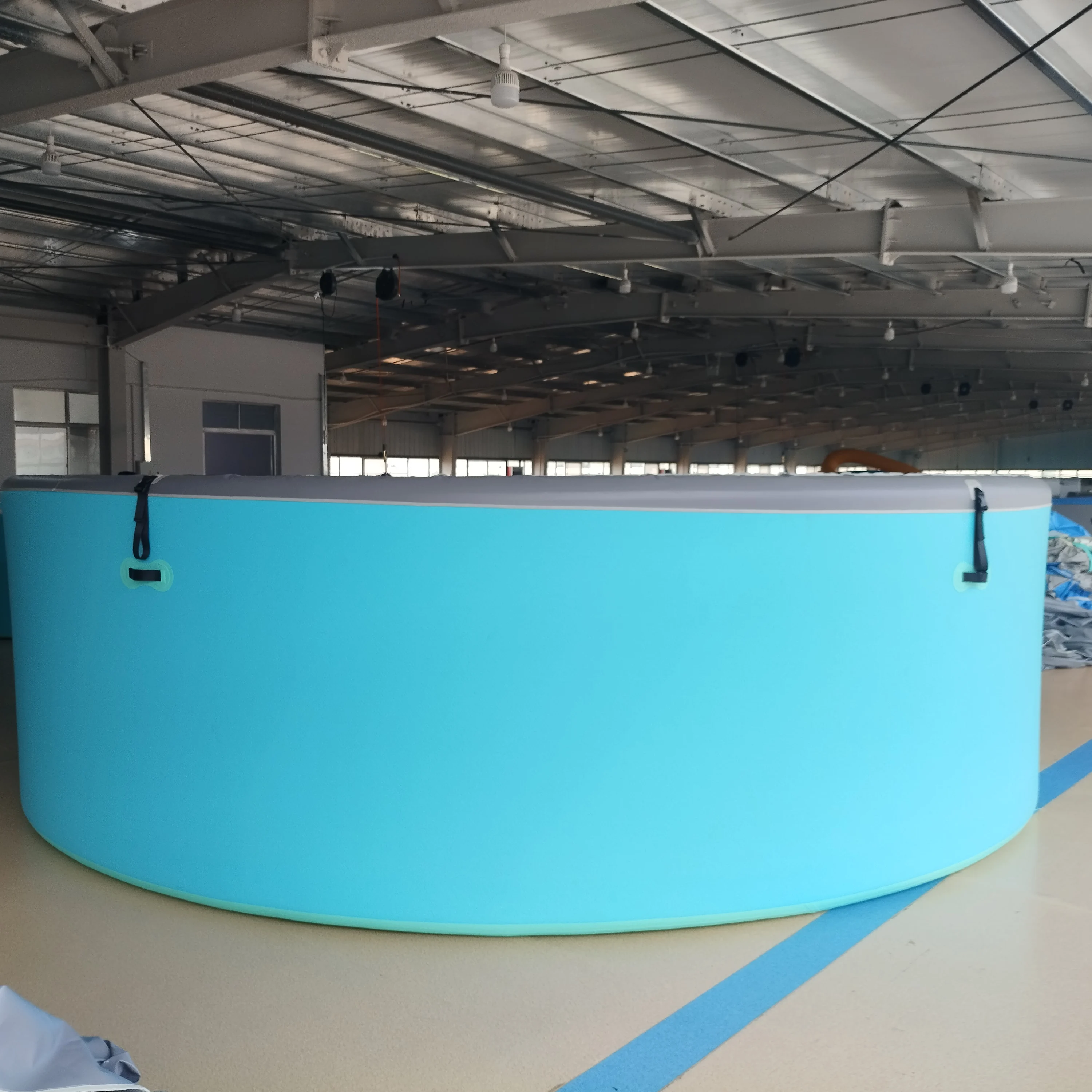 2025 New Design PVC Drop Stitch Inflatable Pool Portable Outdoor Foldable Inflatable Swimming Pool for Children and Adults