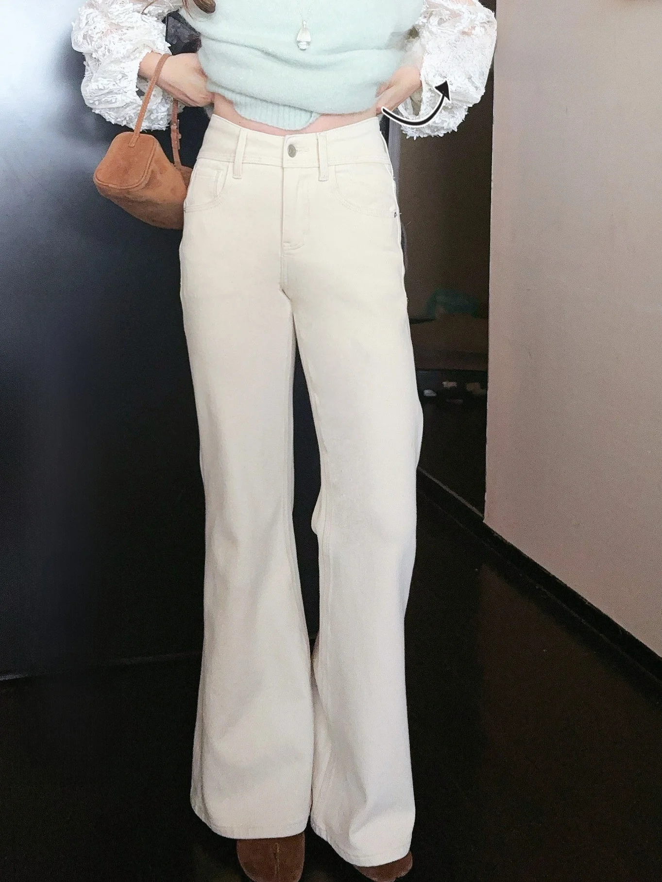 

Женские джинсы Muse Godd Fce с прямым кроем и широкими штанинами, удлиненные, с завышенной талией, из хлопкового денима, для повседневной носки