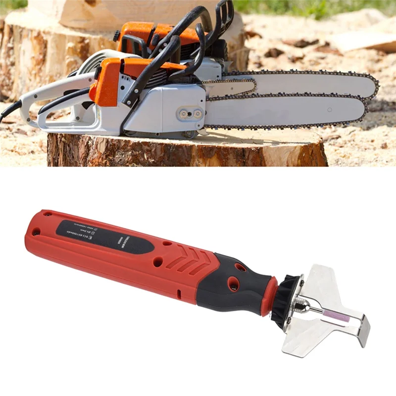 

ABKP-Chainsaw Sharpening Kit Handheld DC3.6V Cordless Saw Sharpener Chain Saw Sharpen Tool Set Red Chain Saw Sharpen Tool