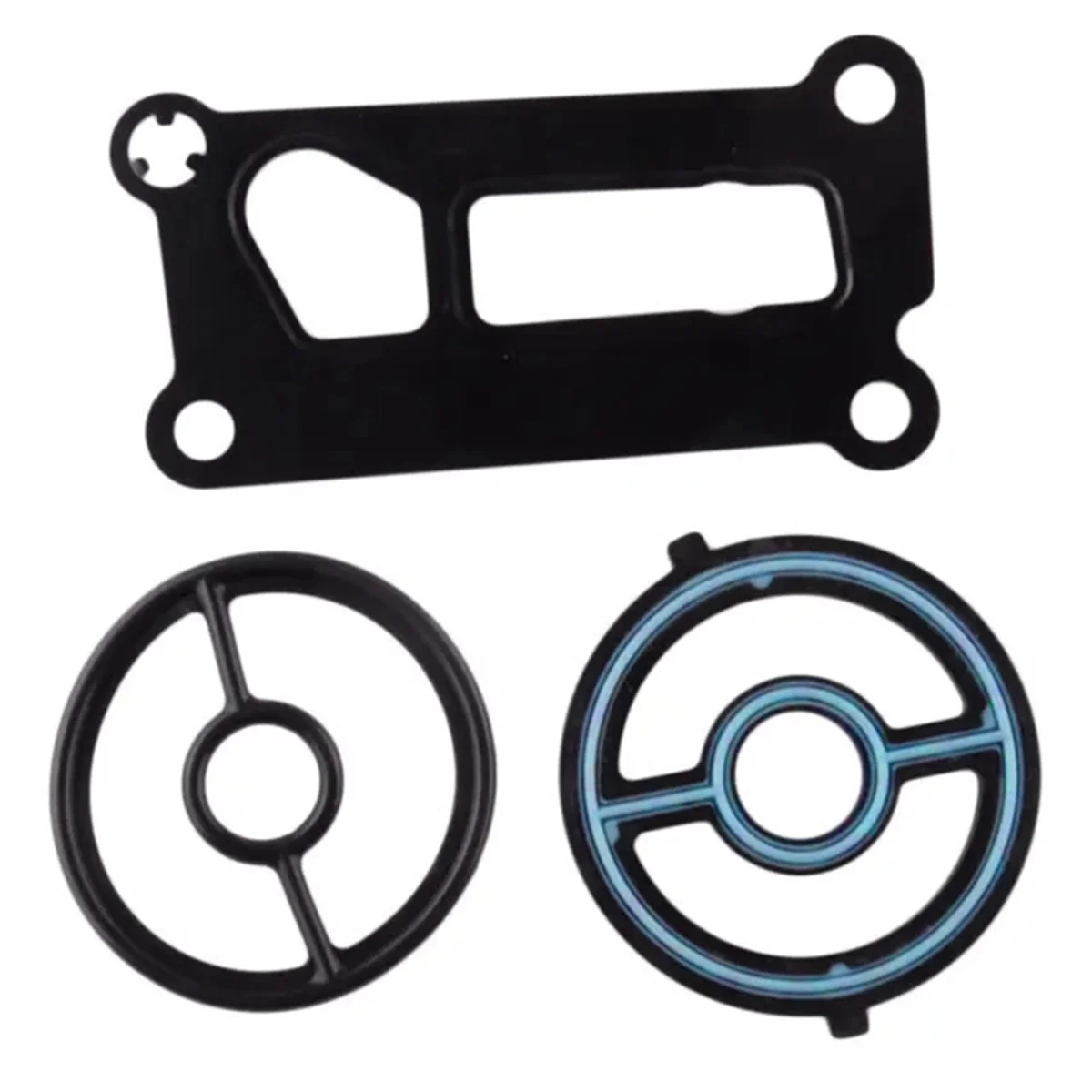 Engine Oil Cooler Gasket Filter Housing Gasket Seal for Mazda LF02-14-700 LF8X-14-702 LF02-14-342