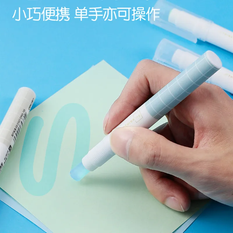 Deli Pen Type Solid Glue Stick High Viscosity Replaceable Transparent Handmade Adhesive School Office Stationery Supplies