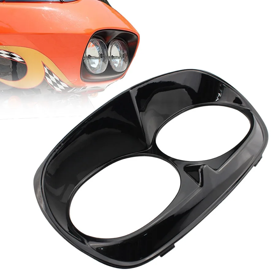 

ABS Plastic Motorcycle Headlight Fairing Cover Trim For Harley Road Glide FLTR FLTRX FLTRU 1998 1999 2000 2001-2013