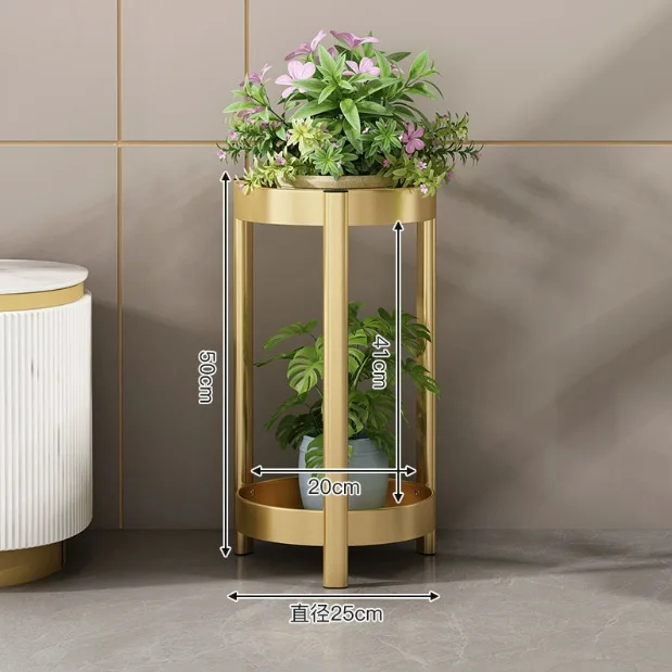 Wrought Iron Floor-standing Multi-layer Balcony Pothos, Succulent Spider Plant, Pot Storage Rack, and Flower Storage