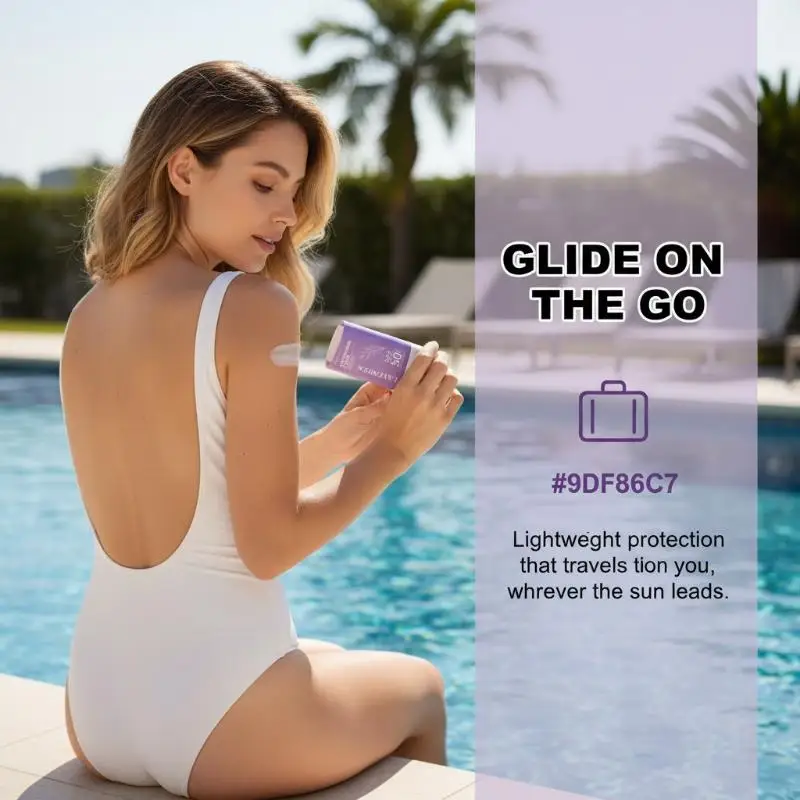 SPF50 Lavender Sunscreen Cream OilControl Antioxidant Whitening NonGreasy Moisturizer for Outdoor Adventure Activities