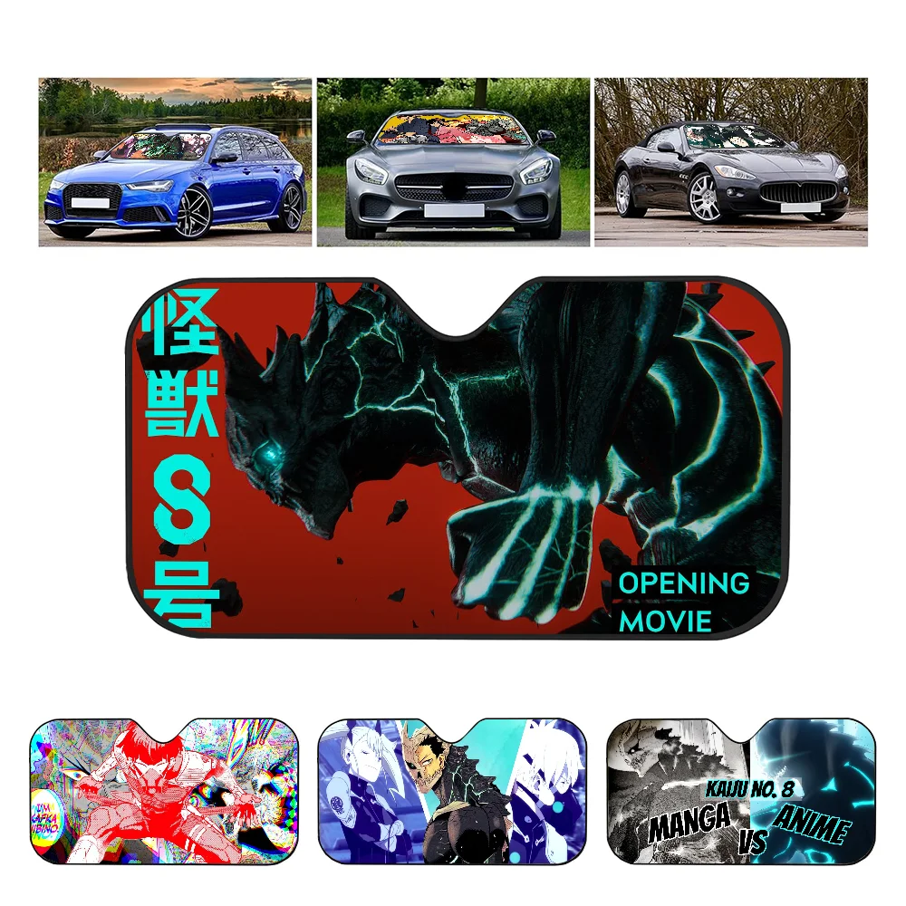 

Anime K-kaiju No. 8 Car Window Sun Shade Windshield Anti-UV Protection Front Rear Windshield Block Cover Visor Accessories