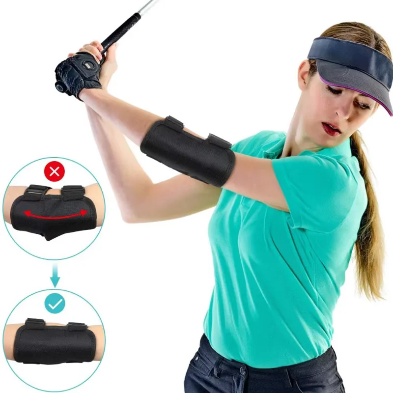 Golf Swing Training Elbow Brace Straight Arm Corrector for Improving Swing Posture Perfect Golf Practice Tool