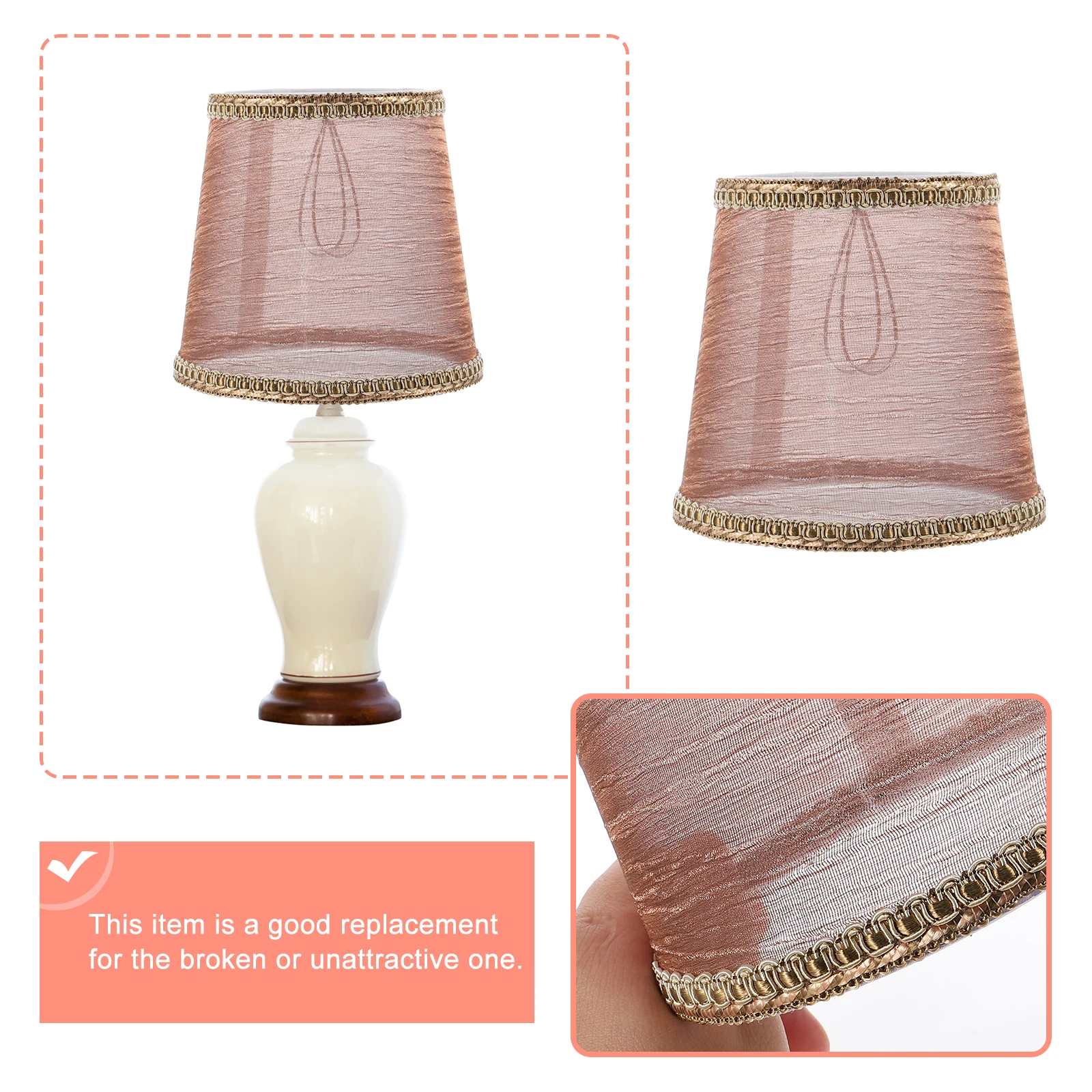 

Cloth Lamp Shade Black Small Size Protective Cover for Ceiling Wall Lamp Dust Proof Long Lasting Durable Use Warm Atmosphere