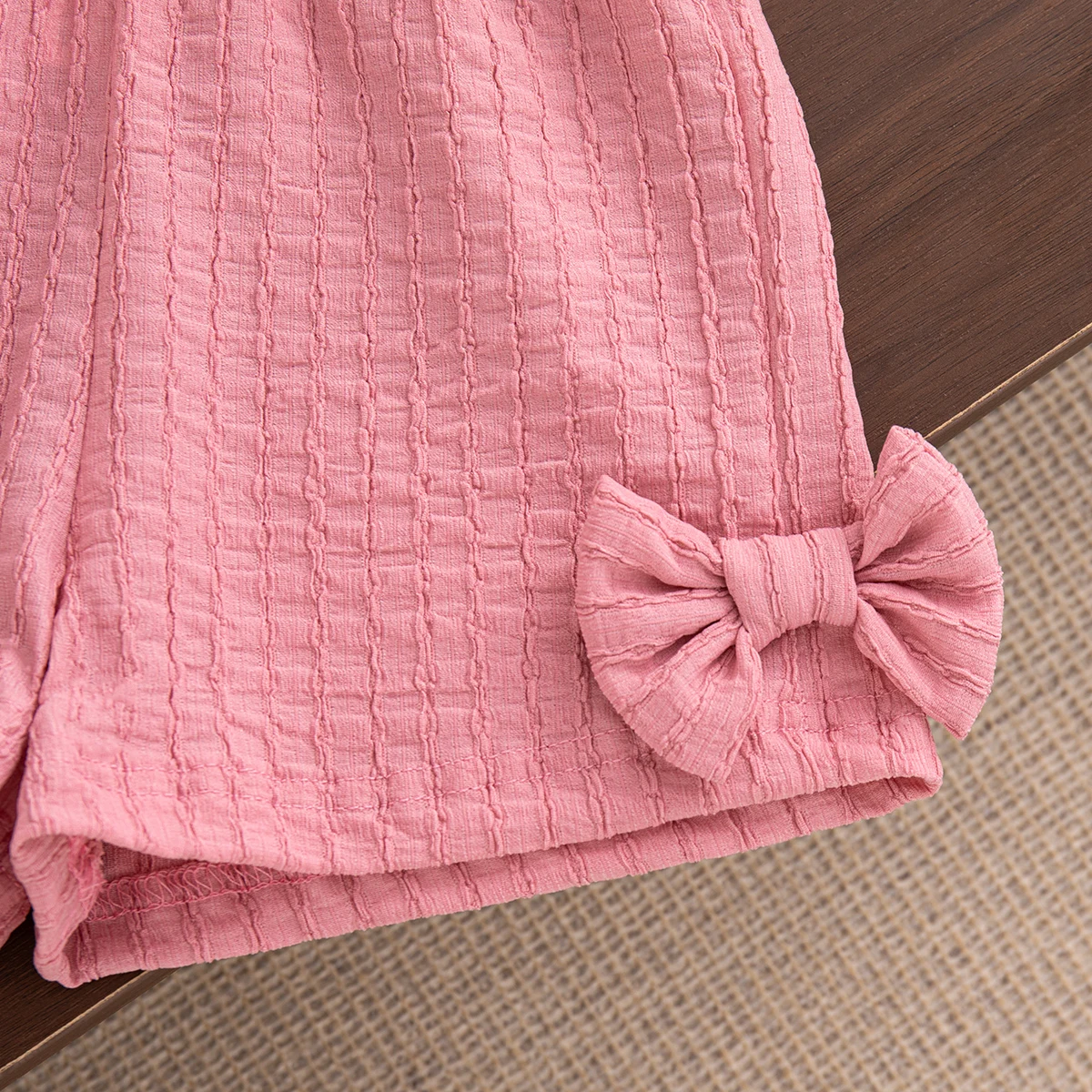 2-teiliges Baby-Set Sommer Baumwolle Frucht Ärmelloses Oberteil Schleife Shorts Baby Mädchen Set Cartoon Niedlich Strand Baby Mädchen Kleidung – Detail 13