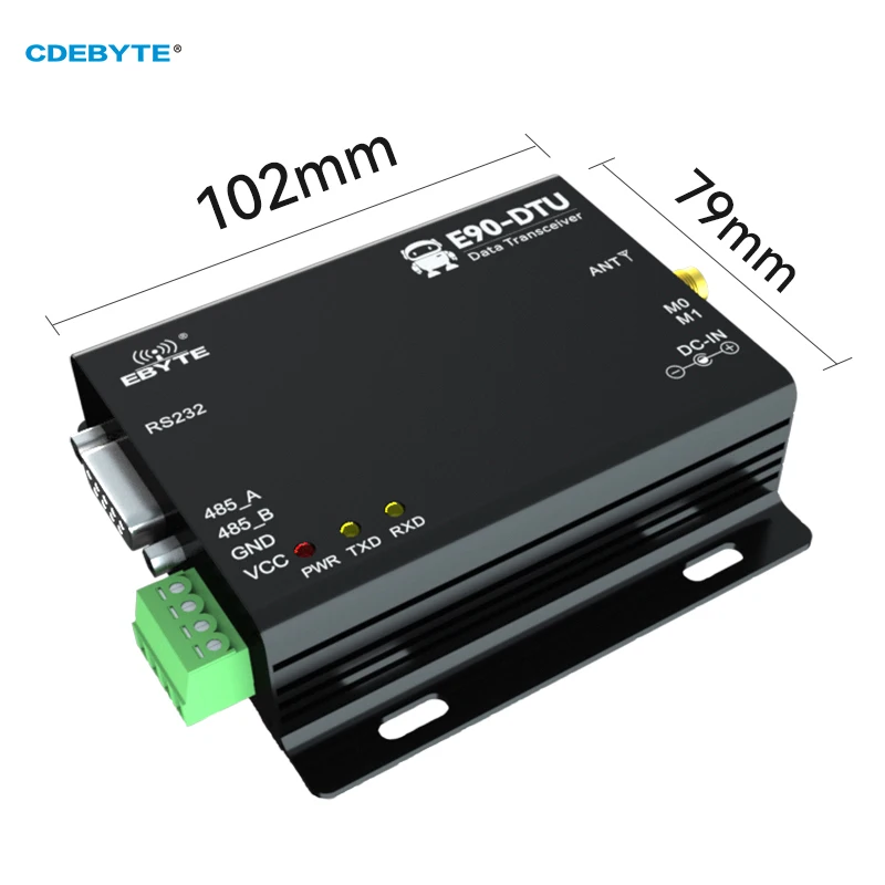 Imagem -02 - Módulo Transceptor sem Fio de Longo Alcance Lora Rs232 Rs485 433mhz 5w Iot Uhf Cdebyte Transmissor e Receptor E90-dtu 433l37 v8