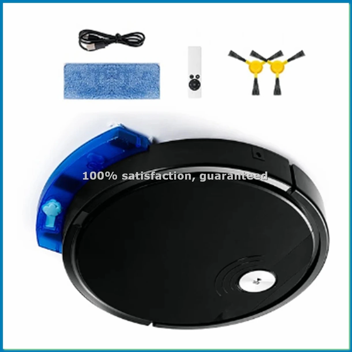 

5-в-1 RS800 с дистанционным управлением, супер тихий умный робот-пылесос, бытовая техника для влажной и сухой уборки пола, черный, A-ABFT