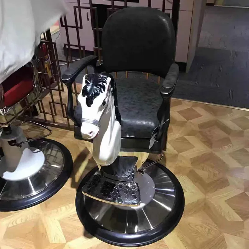 كرسي تصفيف الشعر الداخلي الاحترافي للأطفال، كراسي مريحة للتجميل، مسند ظهر جمالي، كرسي سيلا بذراعين