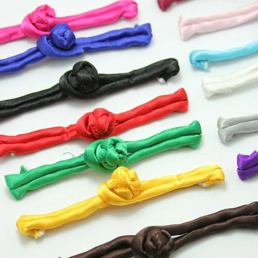 10Pcs/Set Traditional Costume Hanfu Tang Suit Buckles Multi Color Chinese Knot Frog Buttons Sewing Accessories