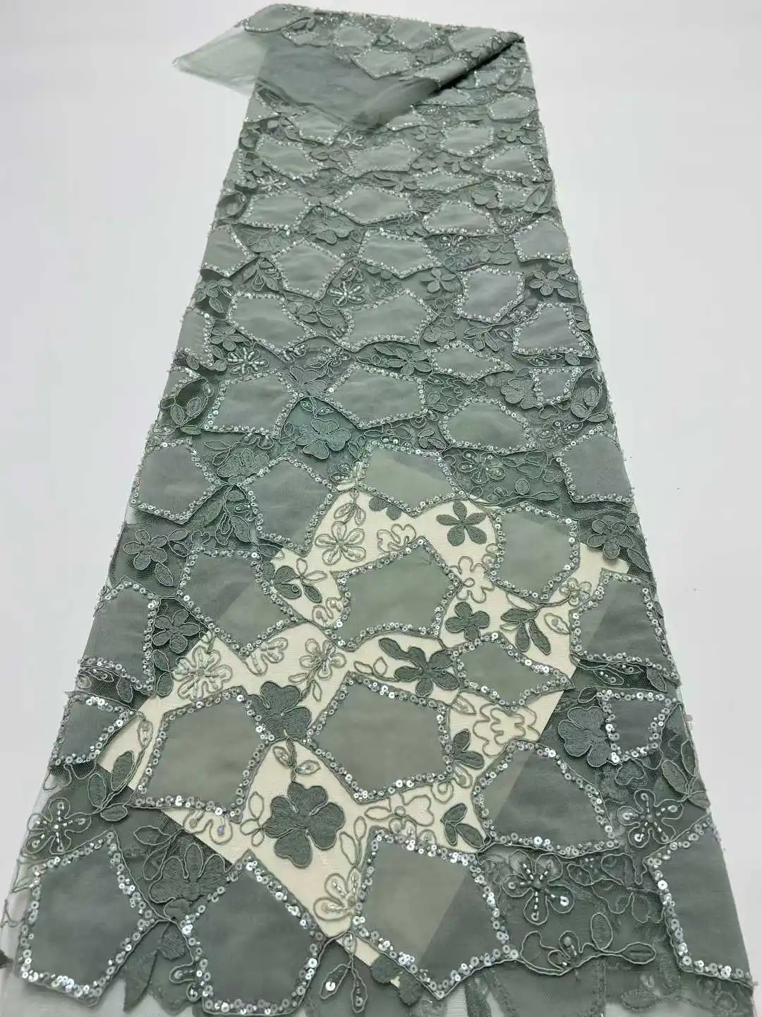 قماش دانتيل ترتر أفريقي عالي الجودة لخياطة فساتين الزفاف رداء حفلات النيجيري الفرنسي العريس شبكة الخرز النسيج