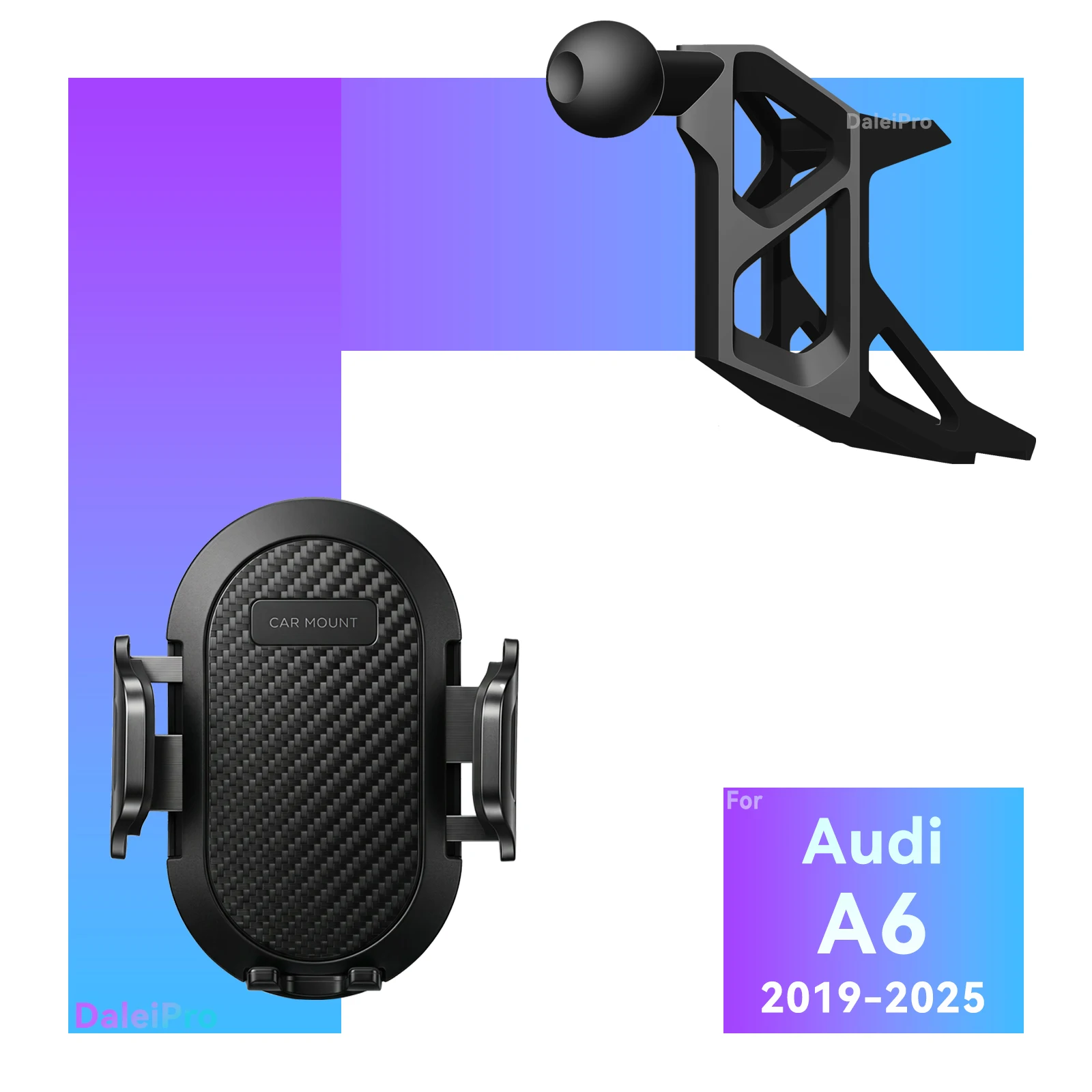 LHD RHD für Audi A6 C8 2019 2020 2021 2022 2023-2025 A7 Auto-Handyhalterung, Fahrzeugspezifische Austauschbare Armaturenbrett-Handyhalterung – Detail 4