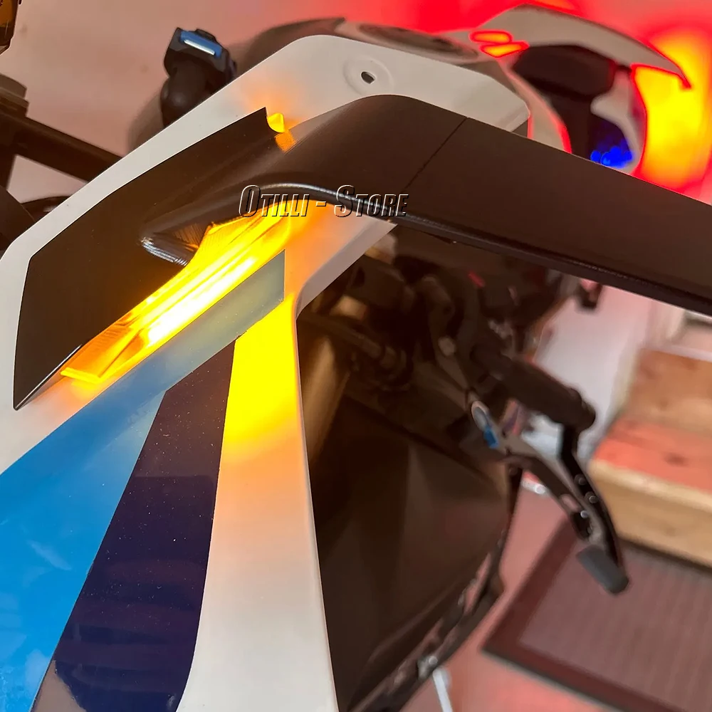 Motorrad wind flügel verstellbarer drehbarer rückspiegel mit led-licht für bmw s1000 rr s 2019 rr s1000rr s1000rr 2015-2019