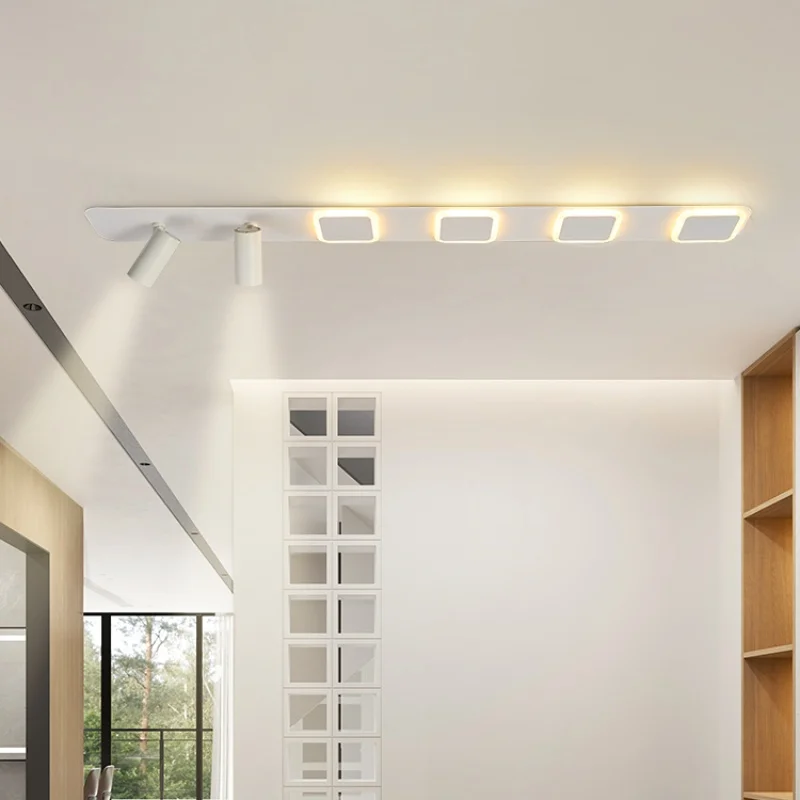 Minimalist Long Strip Track Spotlights for Indoor Ceiling Lighting Corridors Balconies Foyers Cloakrooms Modern Lighting Fixture