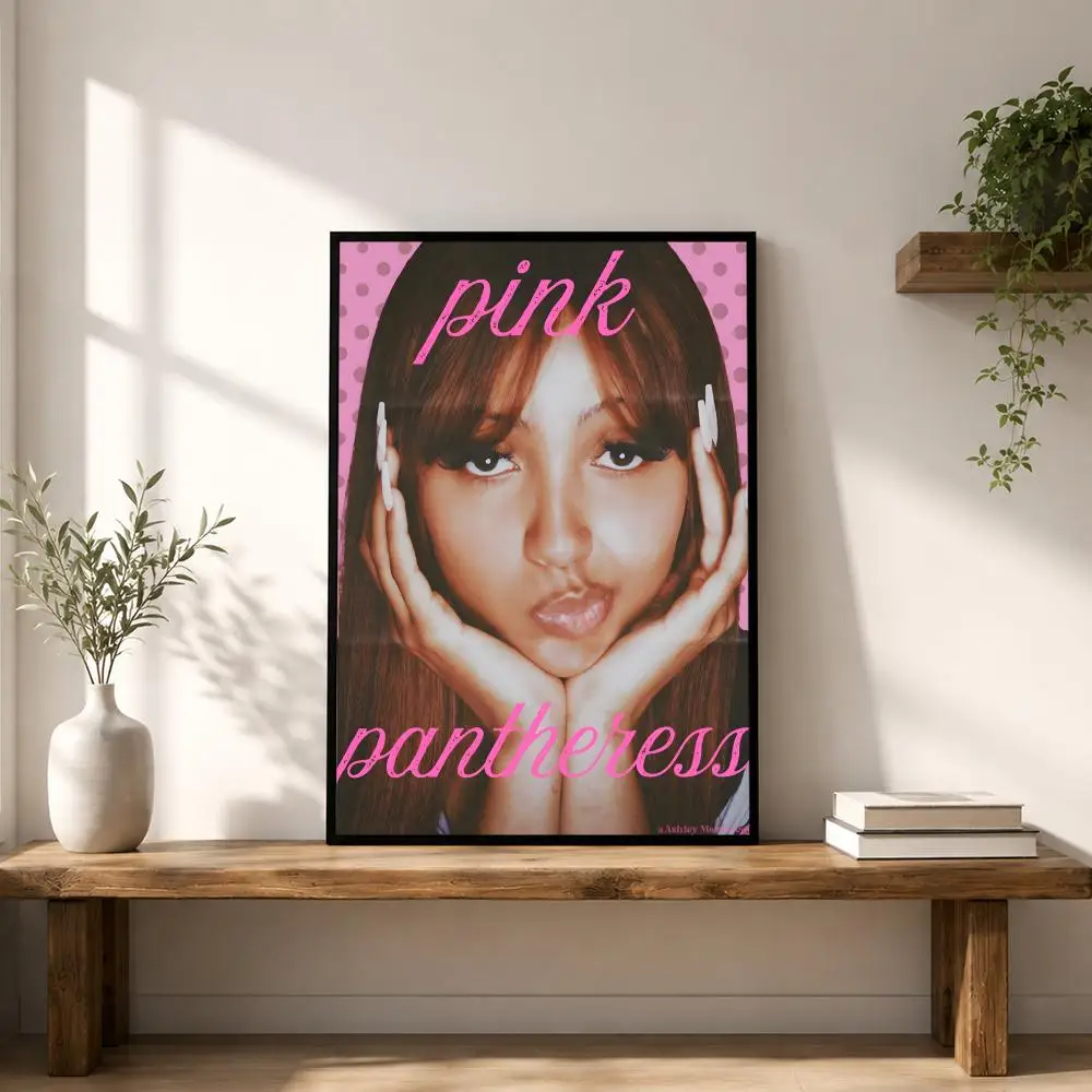 Singer P-PinkPantheress Poster HD-Kunst, wasserfest, selbstklebende Wanddekoration, Heimdekoration (Wohnzimmer, Schlafzimmer, Bar), ästhetisch – Detail 6