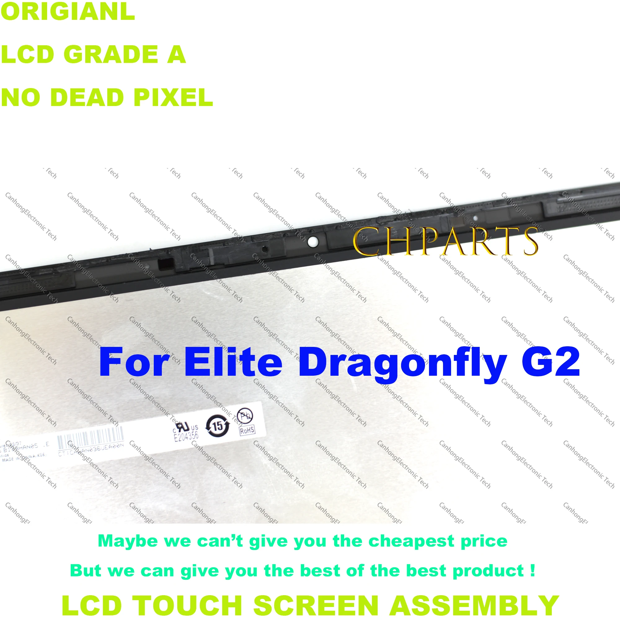 Imagem -05 - Lcd Touch Screen Digitizer Substituição Assembly Fhd Uhd Fit para hp Elite Dragonfly g1 g2 M44360001 M44361-001 M42271-001 13.3