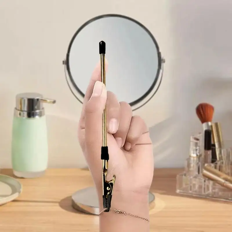 Bracelet Helper Tool Metal Bracelet Helper To Put On Yourself Alligator Tooth Design Jewelry Assistance Tool For Note Clip